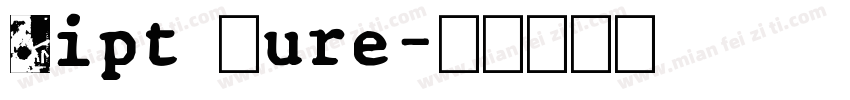 Ript Cure字体转换